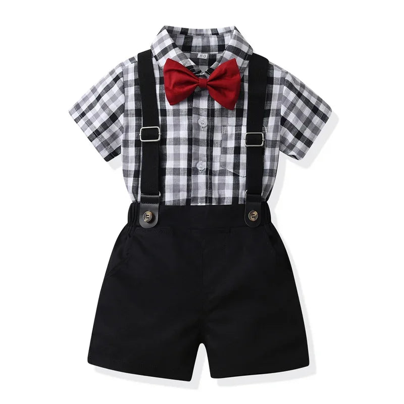 Little Boys Elegant Gentlemen Clothes Sets for Birthday Party