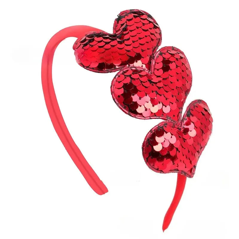Heart-shaped Colorful Simple Headbands for Girls childrensterritory
