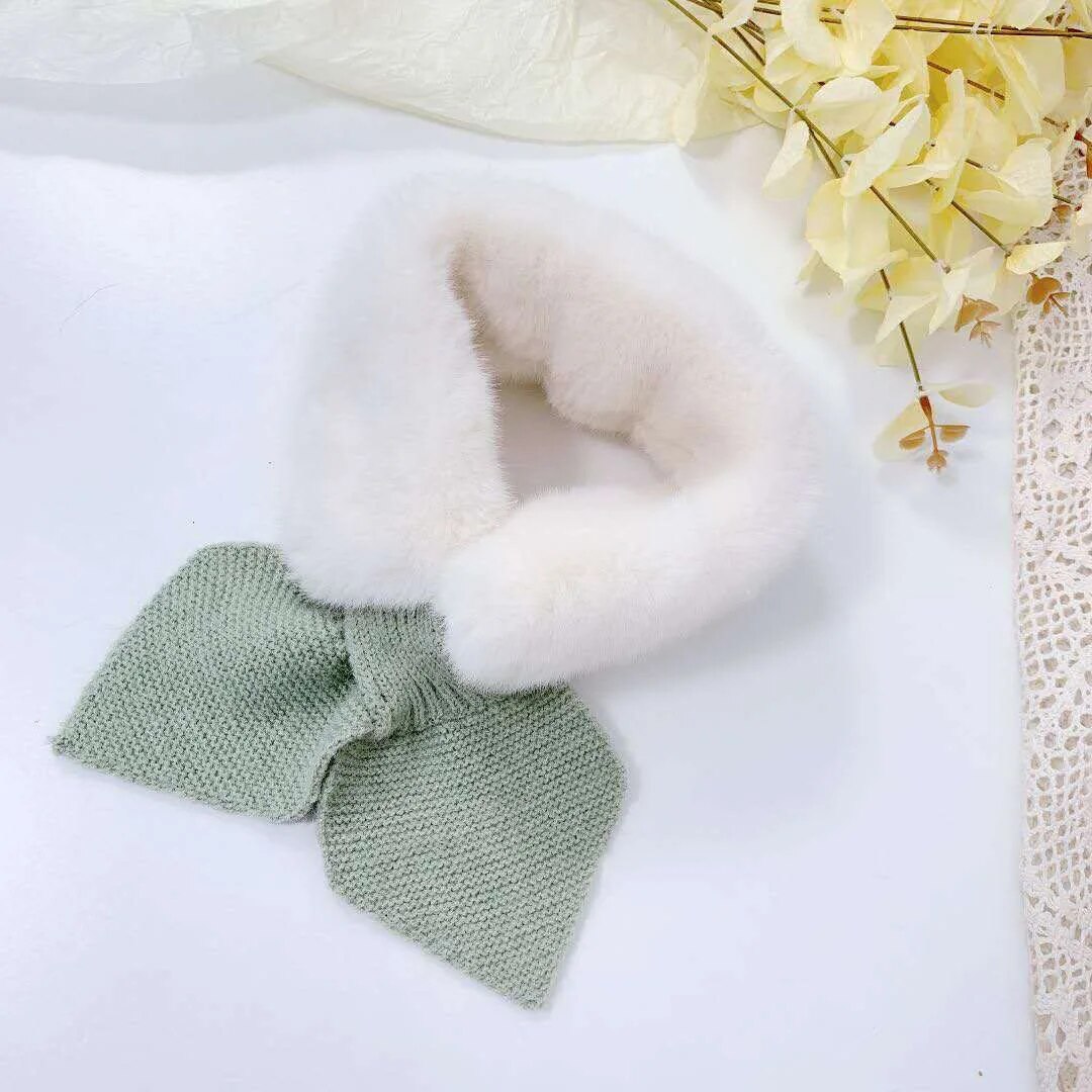 Cold-Proof Plush Warmth Solid Knitted Kids Scarf childrensterritory