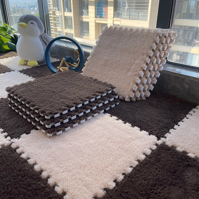 Stain Resistant Splicing Mat Ins Style Room Carpet 30*30 Cm childrensterritory