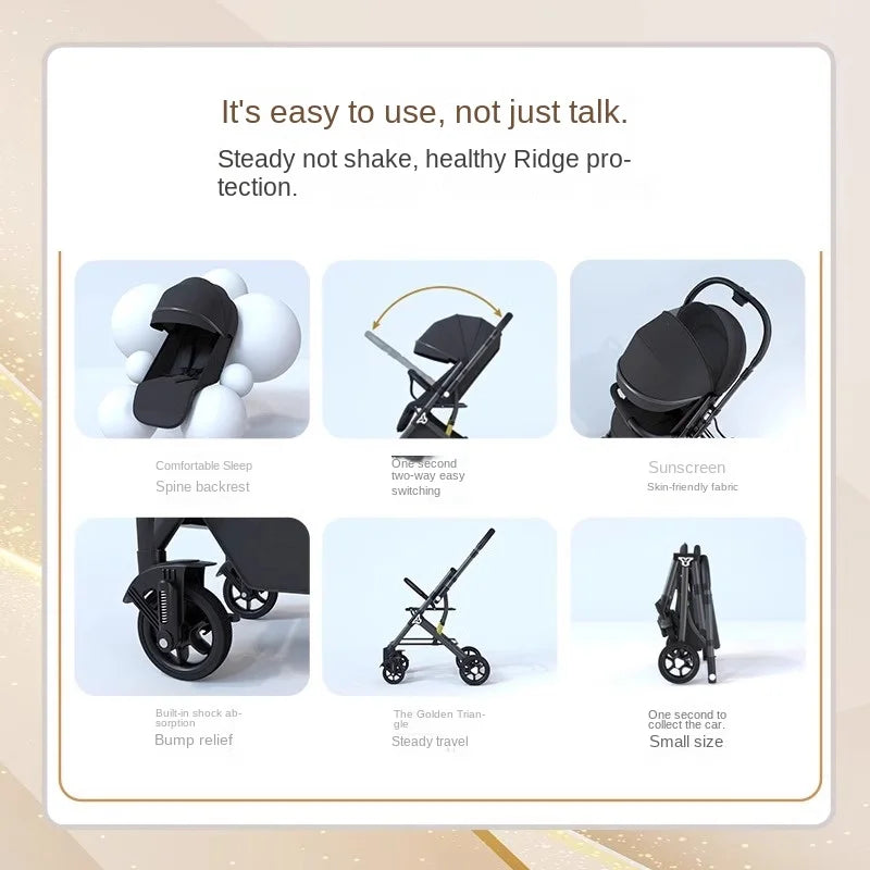 Lightweight & Comfortable Baby Stroller for Easy Everyday Travel childrensterritory
