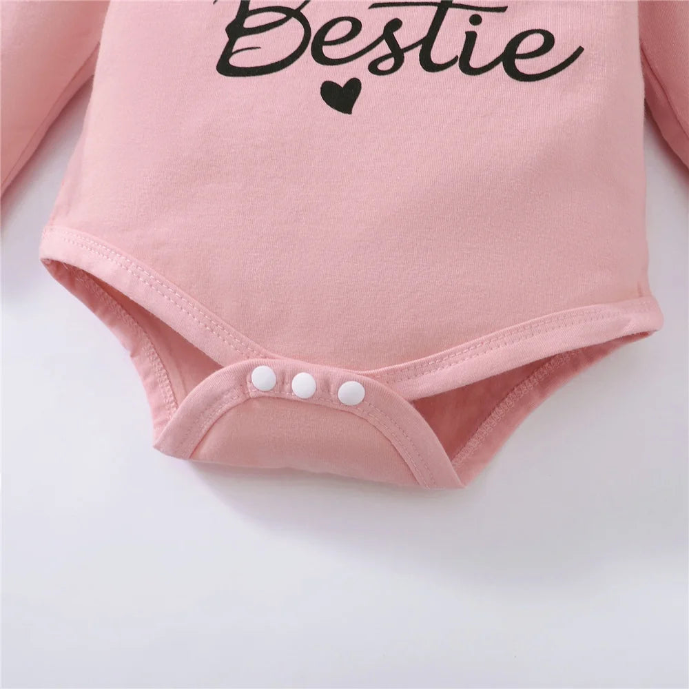 Baby Girls 2pcs Leopard Print Spring/Autumn Outfit Set