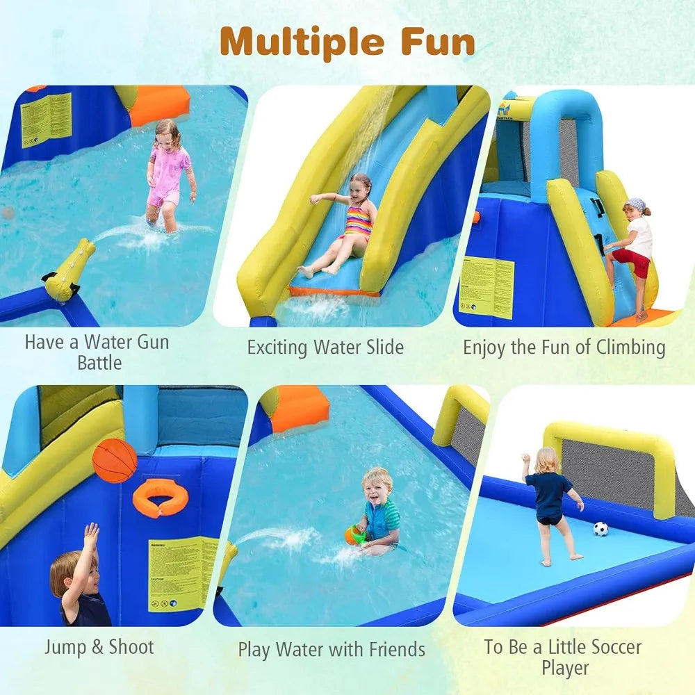 17x12FT Giant Inflatable Waterslide for Kids Outdoor Play childrensterritory