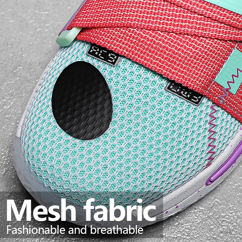 Kids Lightweight Running Velcro Design Sports Sneakers childrensterritory