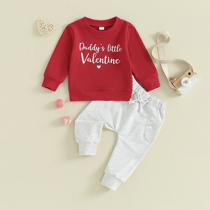 Baby Boys Letter Print Long Sleeves Outfit Sets