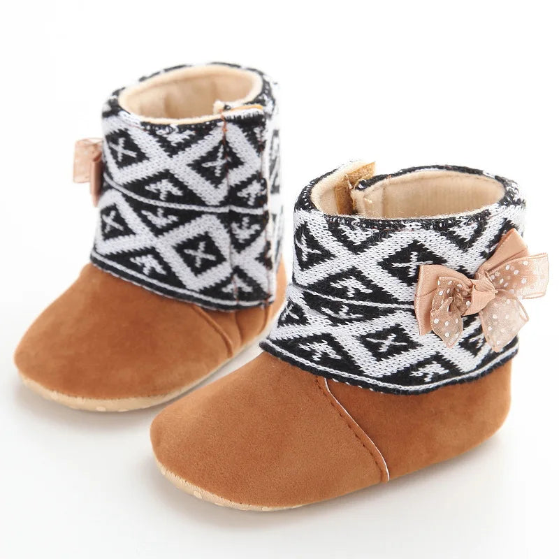 Baby Boys Girls Fluffy Fleeceed Warm Winter Boots