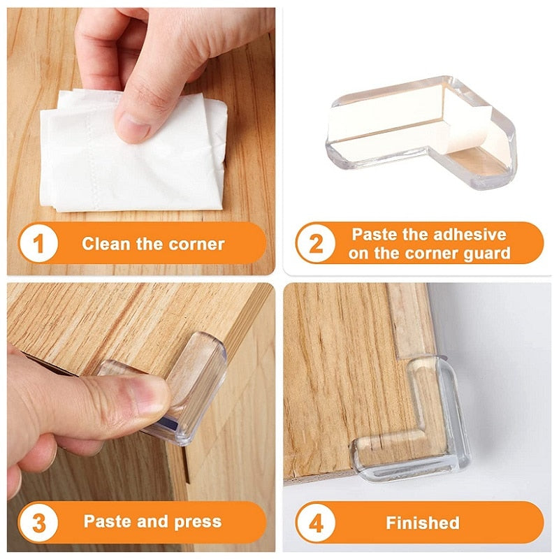 Self-Adhesive Silicone Furniture Corner for Baby: 5/10/20 Pieces childrensterritory