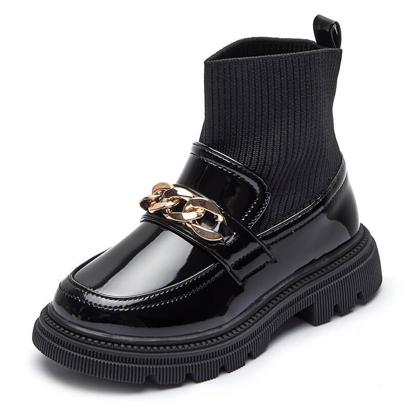 Flying Woven Soft Sole Princess Leather Boots for Kids Girls childrensterritory