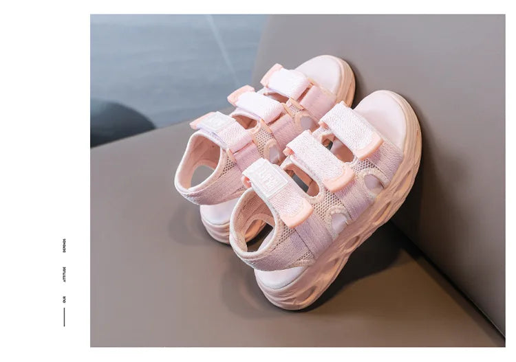 Summertime Thick-soled Wedge Sandals for Kids Girls childrensterritory