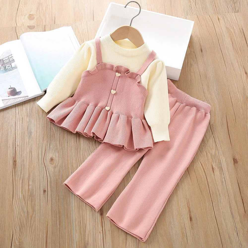 Girls’ Elegant Long-Sleeve Winter Outfits childrensterritory