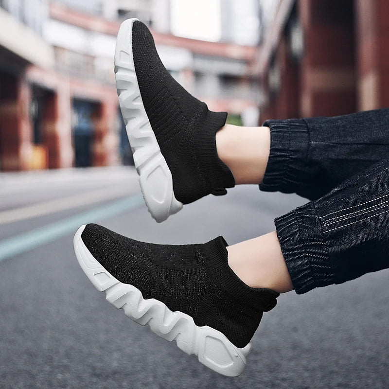 Kids Knitted High Top Sport Sock Sneakers for Boys Girls childrensterritory