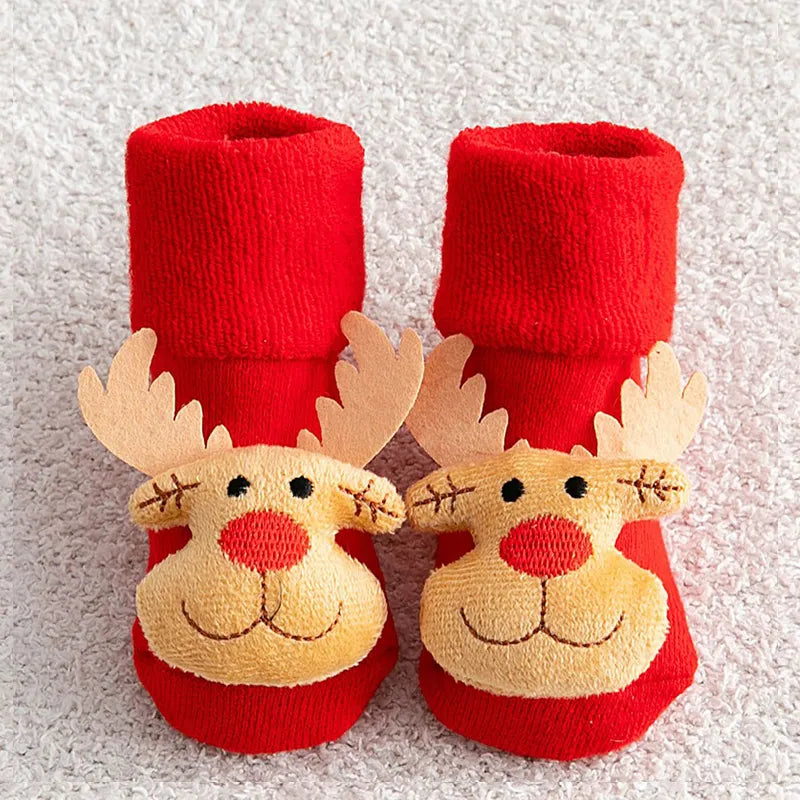 Baby Non-slip Printed Soft Christmas Socks childrensterritory