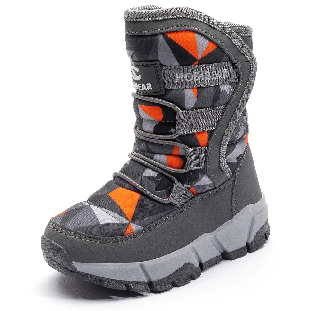-30 Degree Kids Thick Mid Warm Waterproof Non-slip Boots childrensterritory
