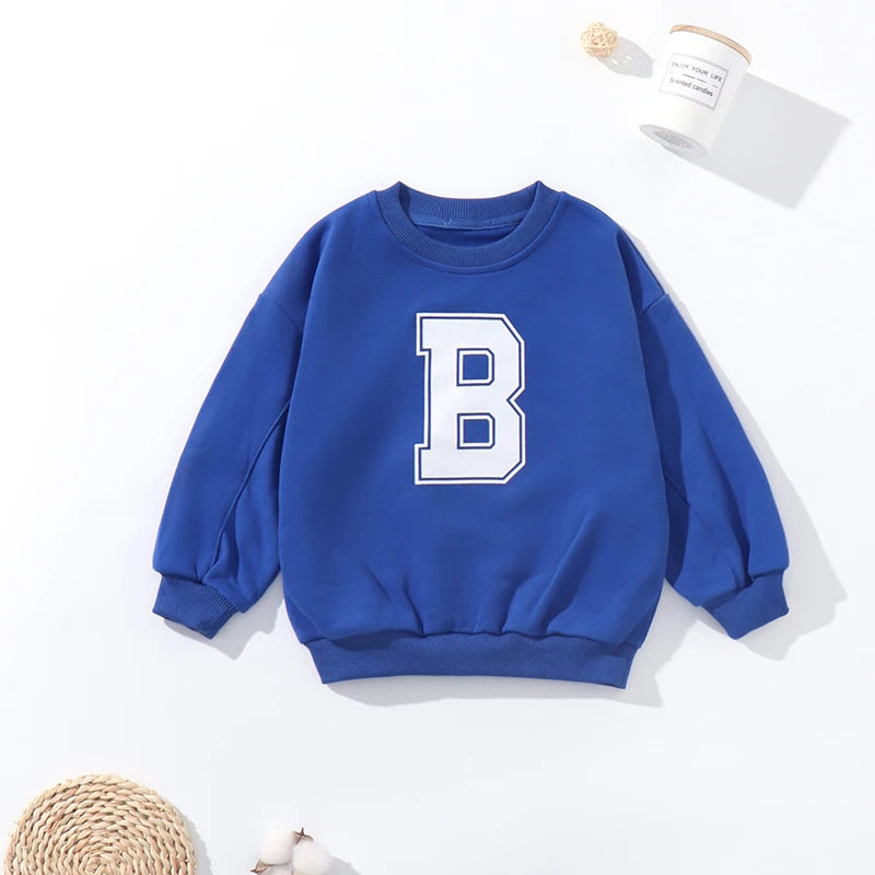 Kids Cartoon Print Long-Sleeved Winter Sweater childrensterritory