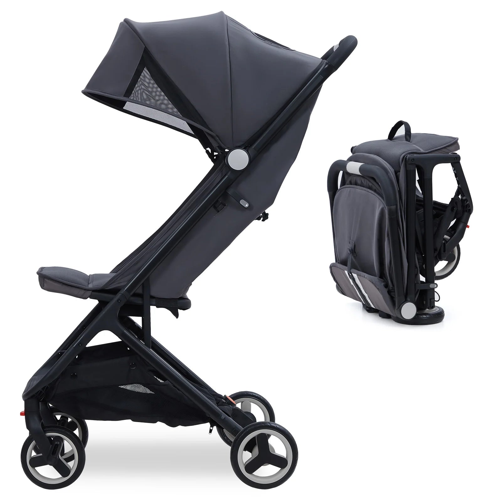 Easy Fold Lightweight Baby Stroller for Smooth Travel childrensterritory