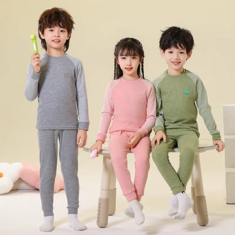 Kids Boys Girls Breathable Thermal Homeware Set
