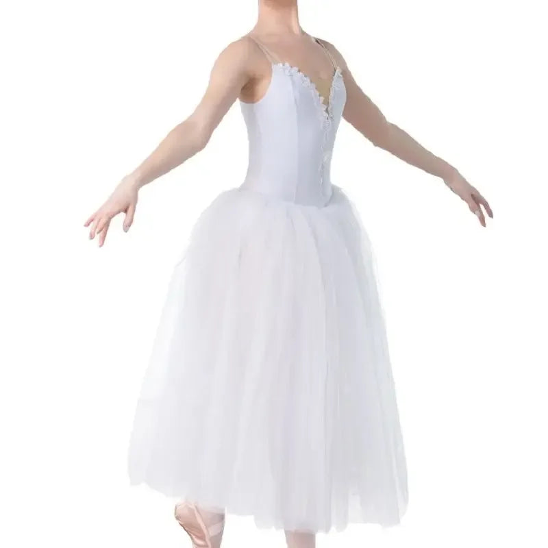 Professional Long White Ballet Tutu Costumes for Kids childrensterritory