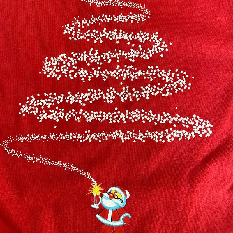 Cartoon Beer and Xmas Tree Print Family Matching Sleepwear Set childrensterritory