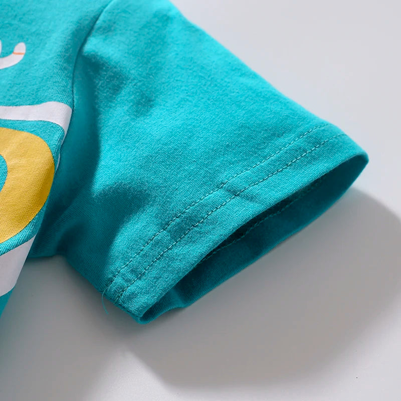 Universe Astronaut Planet Print Summer Boys T-Shirt childrensterritory