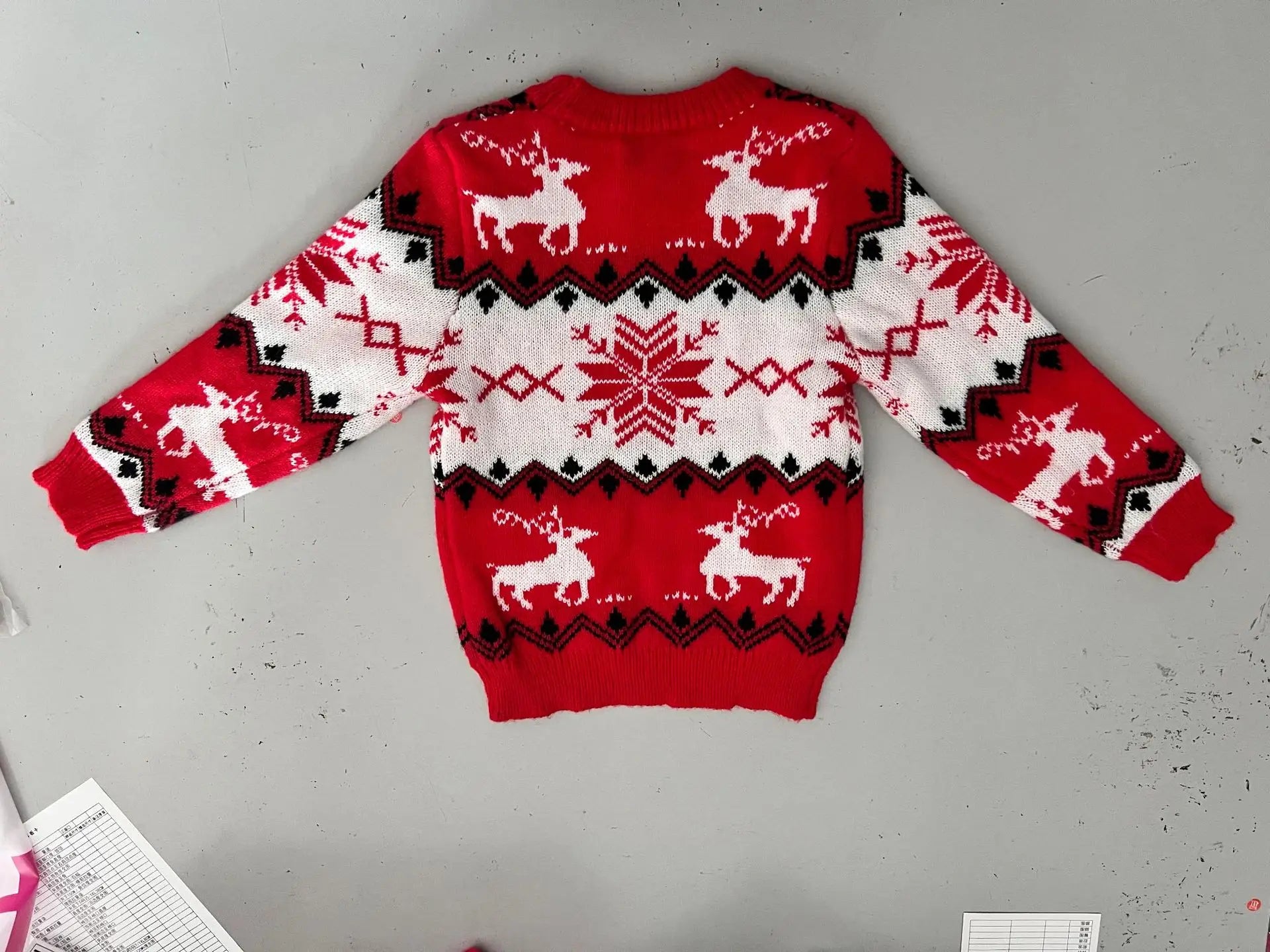 Jacquard Print Matching Christmas Sweater for Mother Daughter