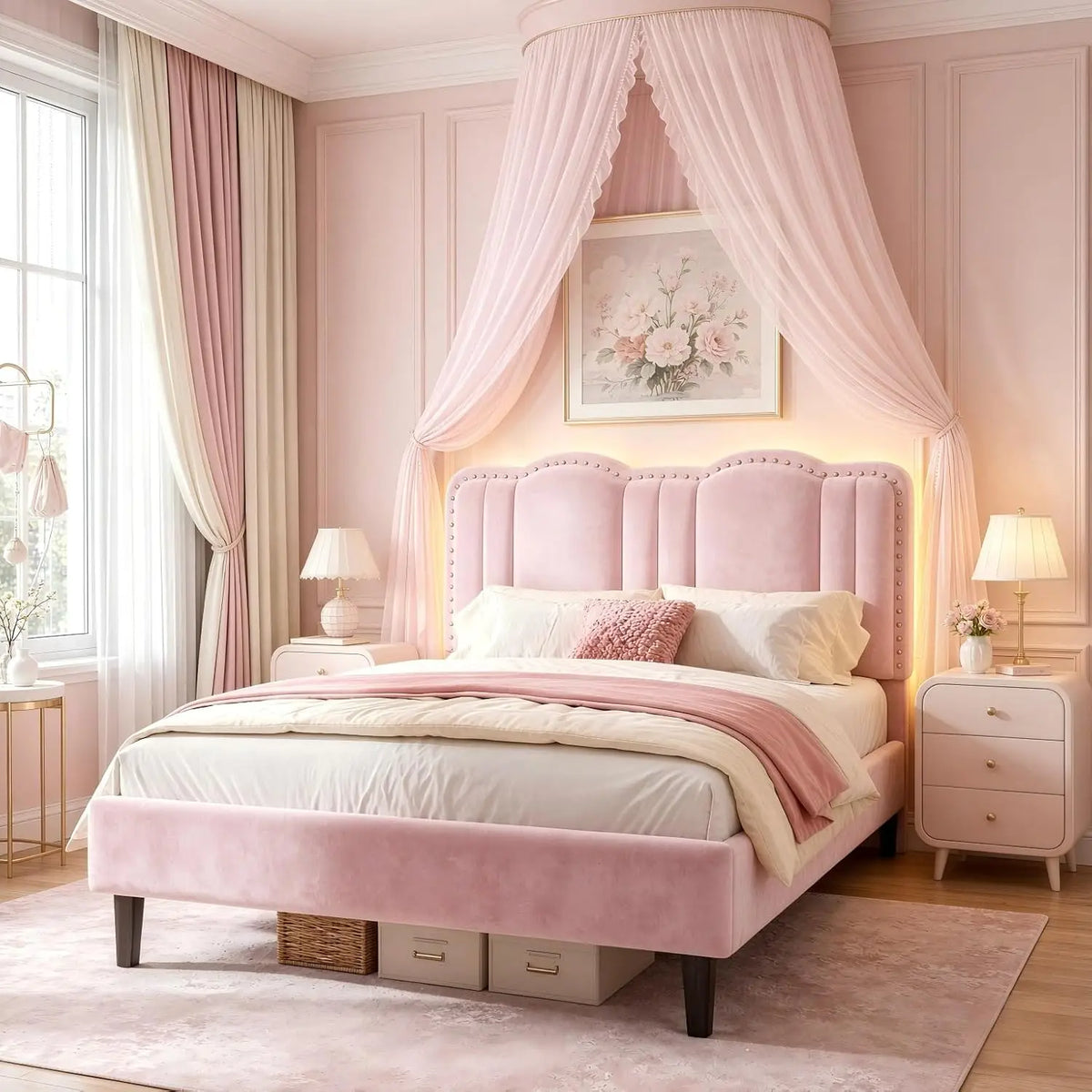 Kids Secure & Cozy Full-Size Corner Bed Frame
