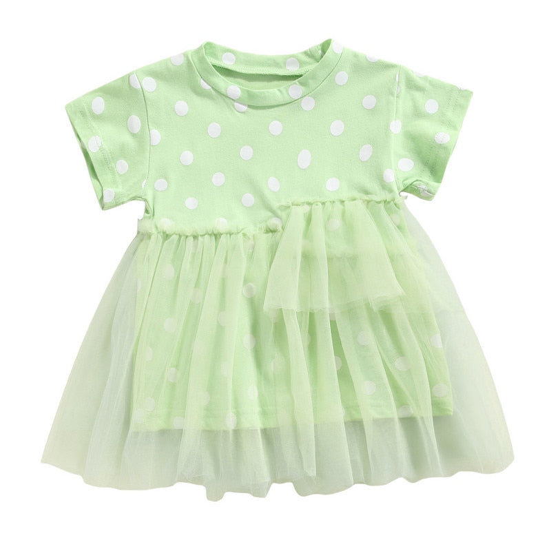 Little Girls Leopard Printed Ruffled Bowknot Party Dress childrensterritory
