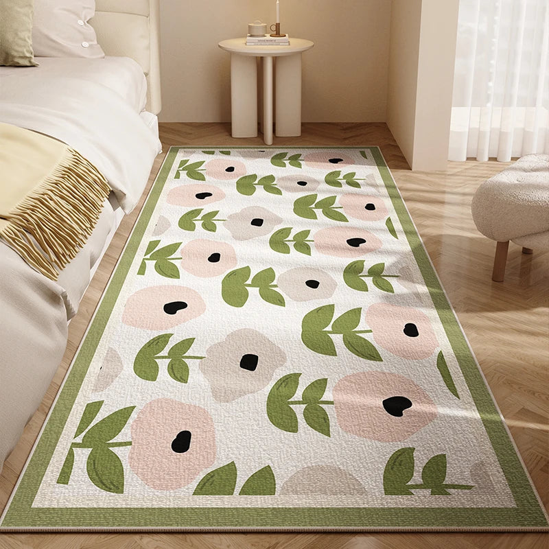 Nordic Cute Flower Girl Rugs for Bedroom, Large Area childrensterritory