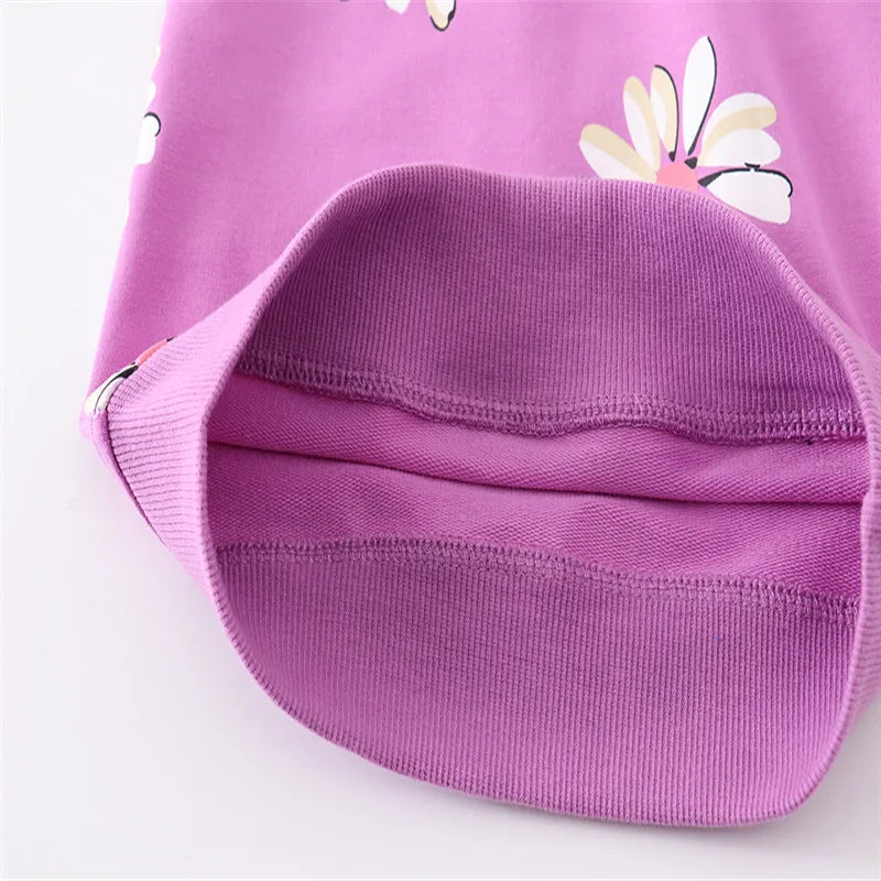 Animals and Flowers Print Kids Girls Clothing Sets childrensterritory