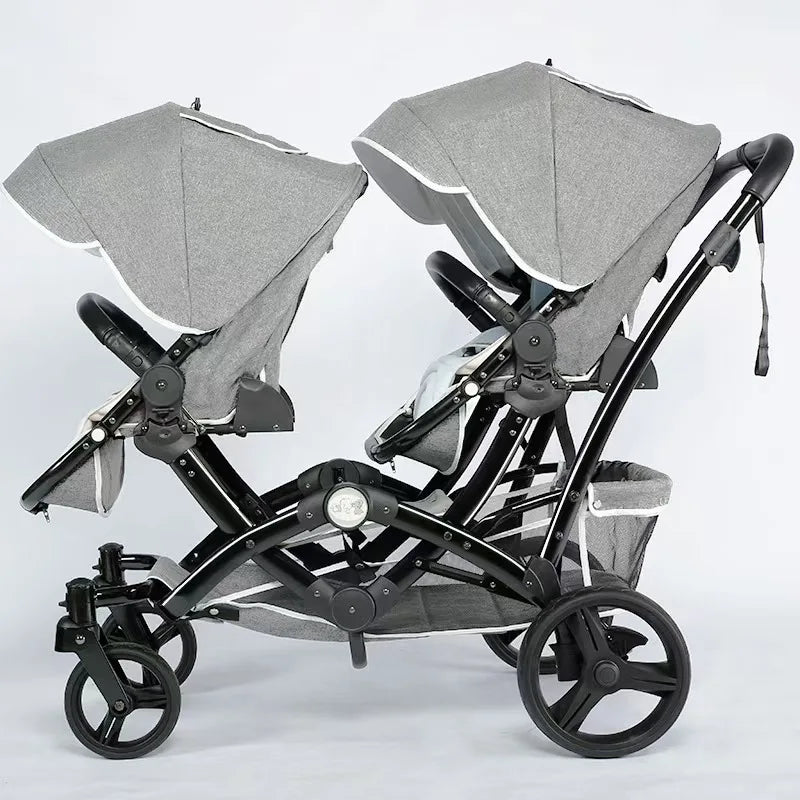 Light And Shock Proof Folding Luxury Twin Baby Stroller childrensterritory