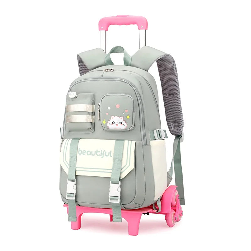 Kids’ Stylish Multicolor Travel Trolley Bag childrensterritory