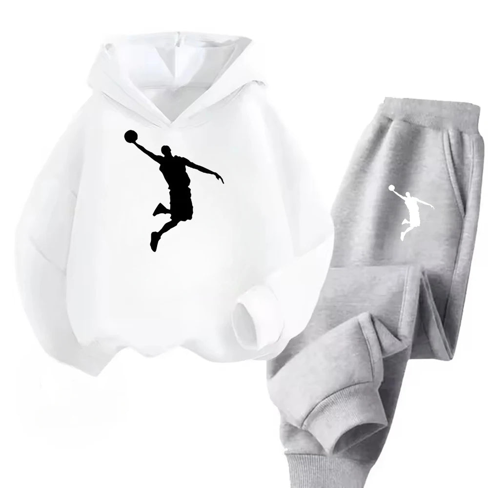 Kids’ Long-Sleeve Casual Winter Tracksuits with Sporty Design childrensterritory
