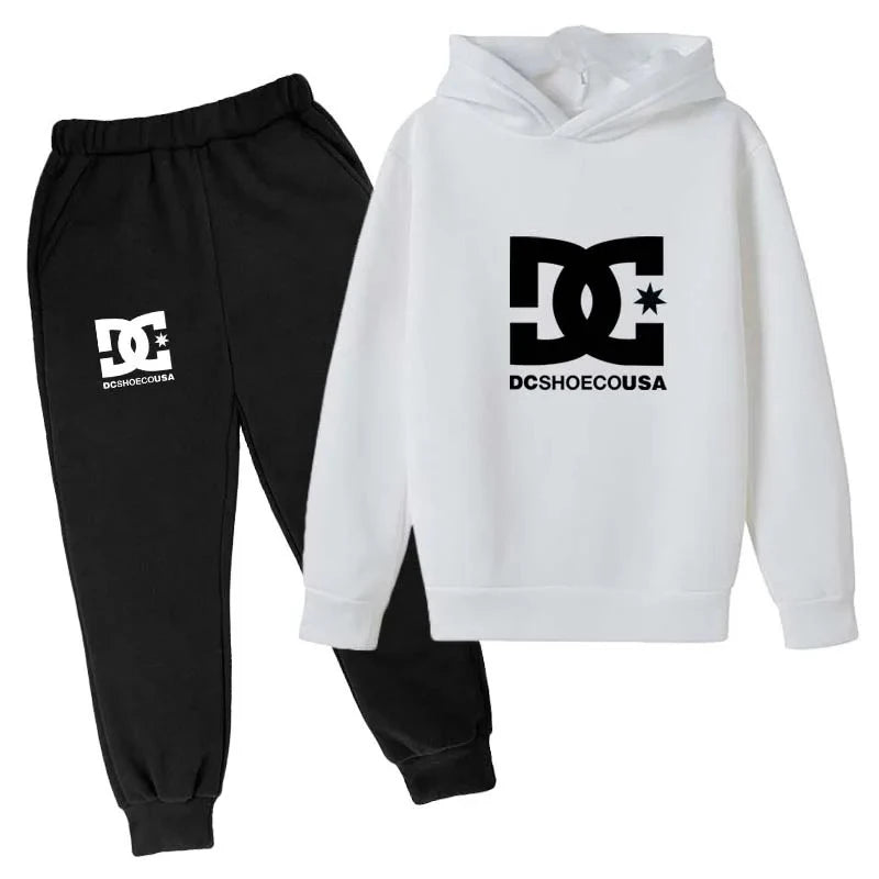 Kids Boys Long Sleeves Hoodies + Pants 2Pcs Set