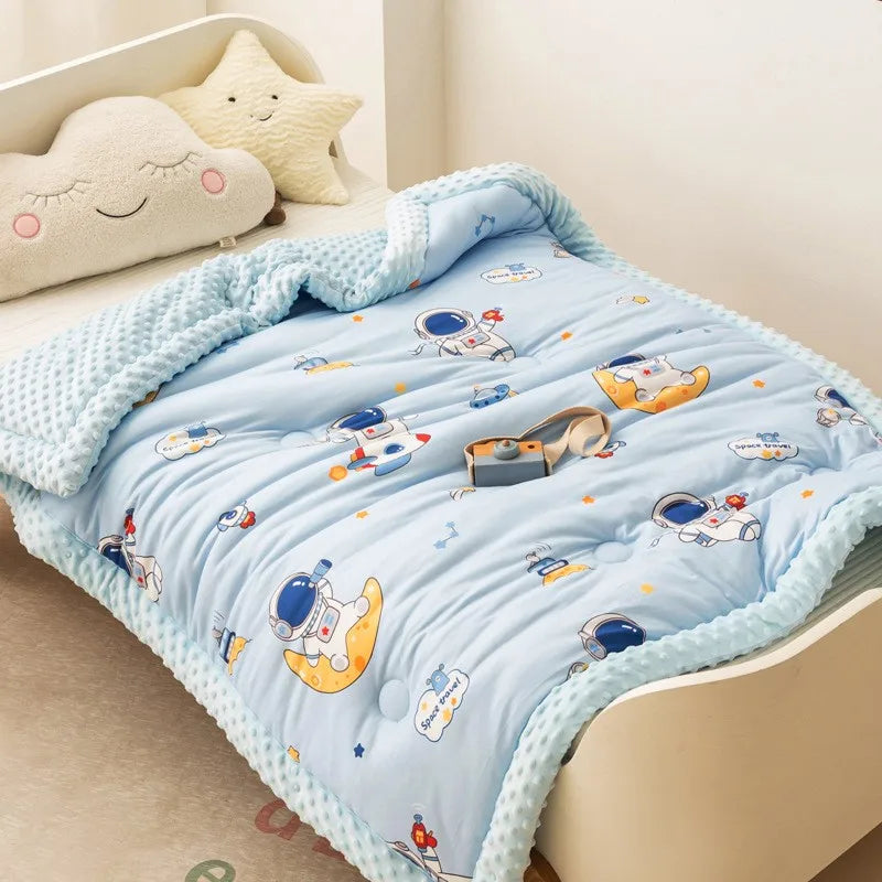 Soft Breathable Warm Baby Thick Quilted Blanket