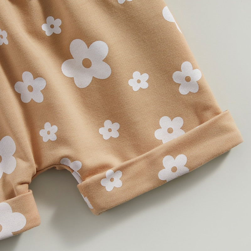 Floral Printed 2pcs Summer Clothing Set for Baby Girl childrensterritory