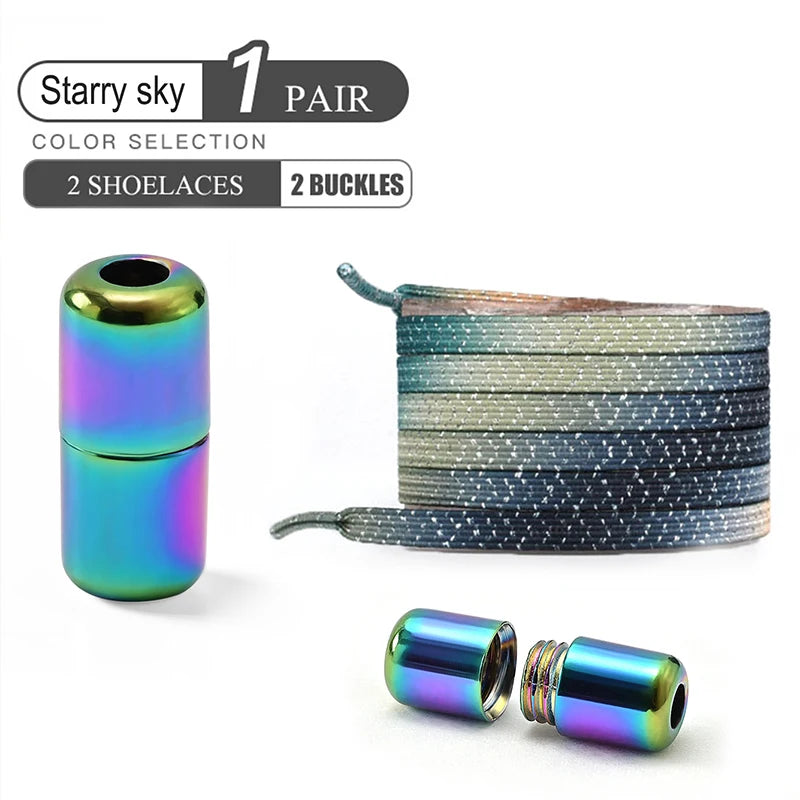 Pearl Light Design Colorful Buckle Shoelaces for Kids Shoes childrensterritory