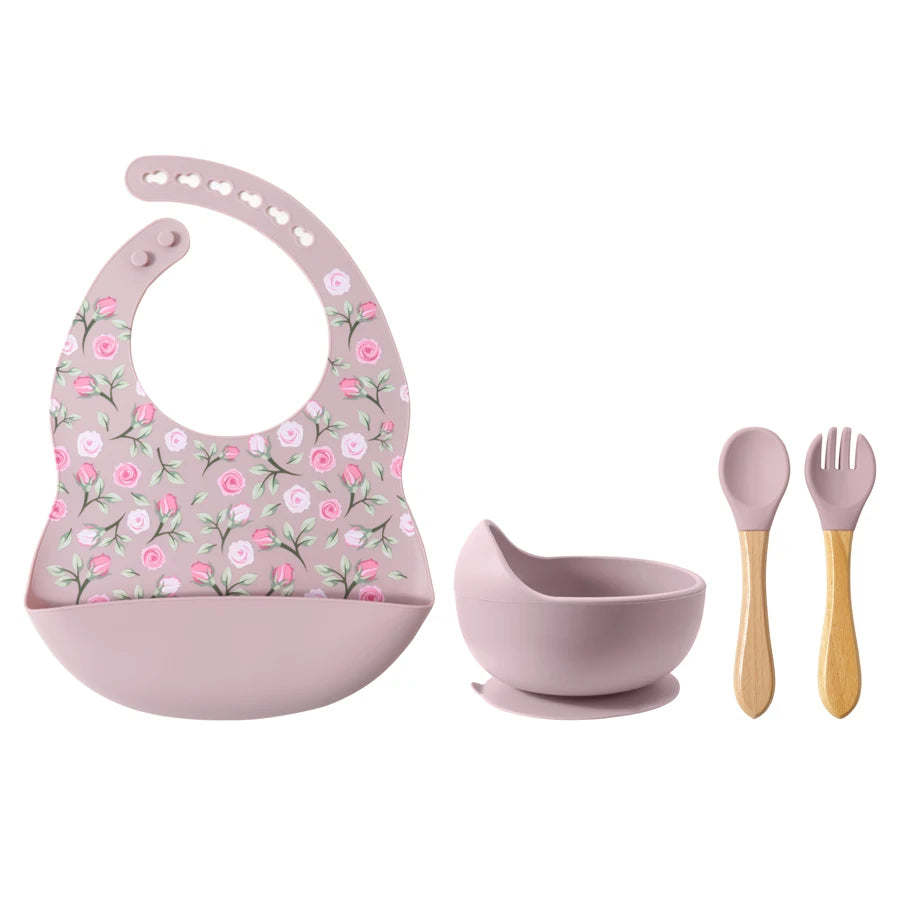4/5/8Pcs Durable Silicone Tableware Set for Toddlers childrensterritory