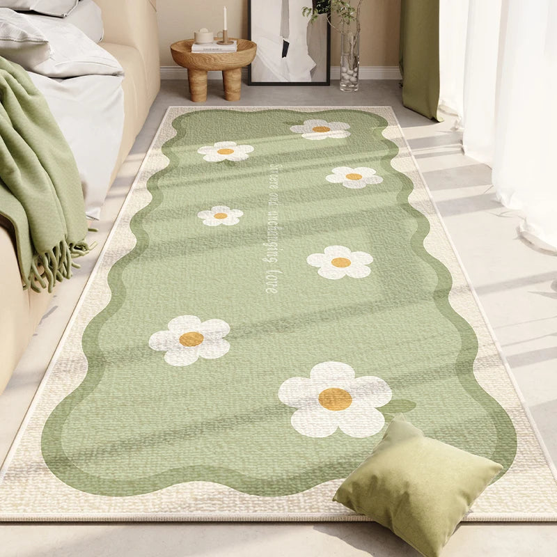 Nordic Cute Flower Girl Rugs for Bedroom, Large Area childrensterritory