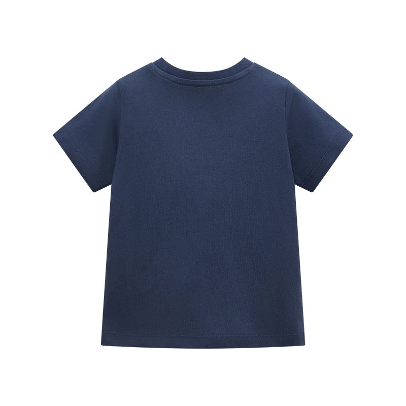 Cartoon Sharks Print Kids Boys Cotton T-shirts childrensterritory