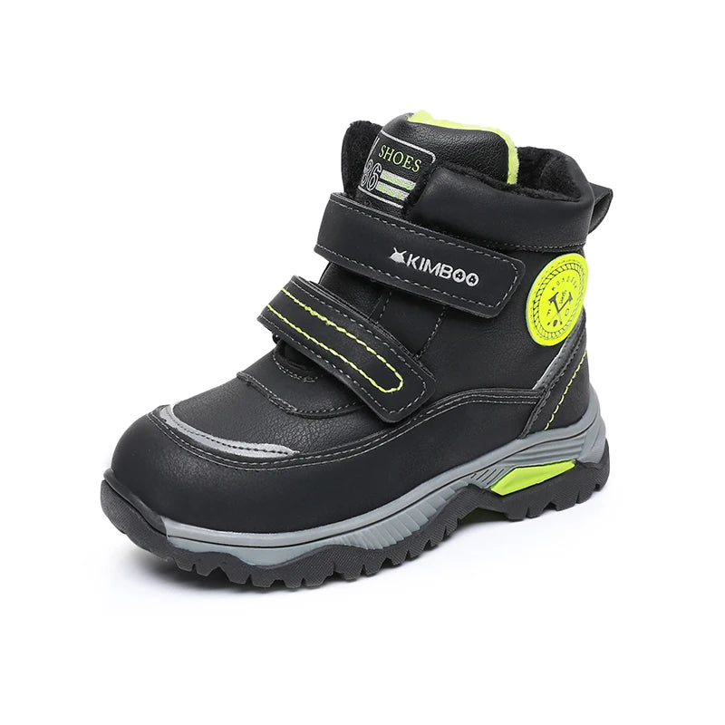 Boys Waterproof Thickened Cotton Soft Outdoor Warm Boots childrensterritory