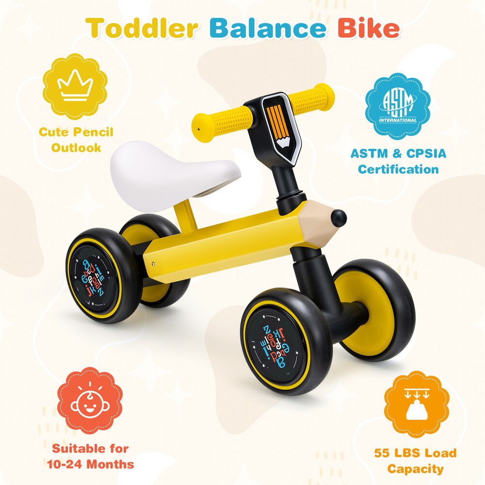 1-3 Years Old Baby Balance Bike/Riding Toy for Boys & Girls childrensterritory