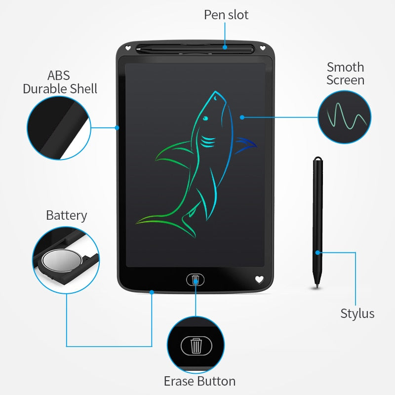 12Inch Multi-function Digital Drawing Board Kids Toys childrensterritory