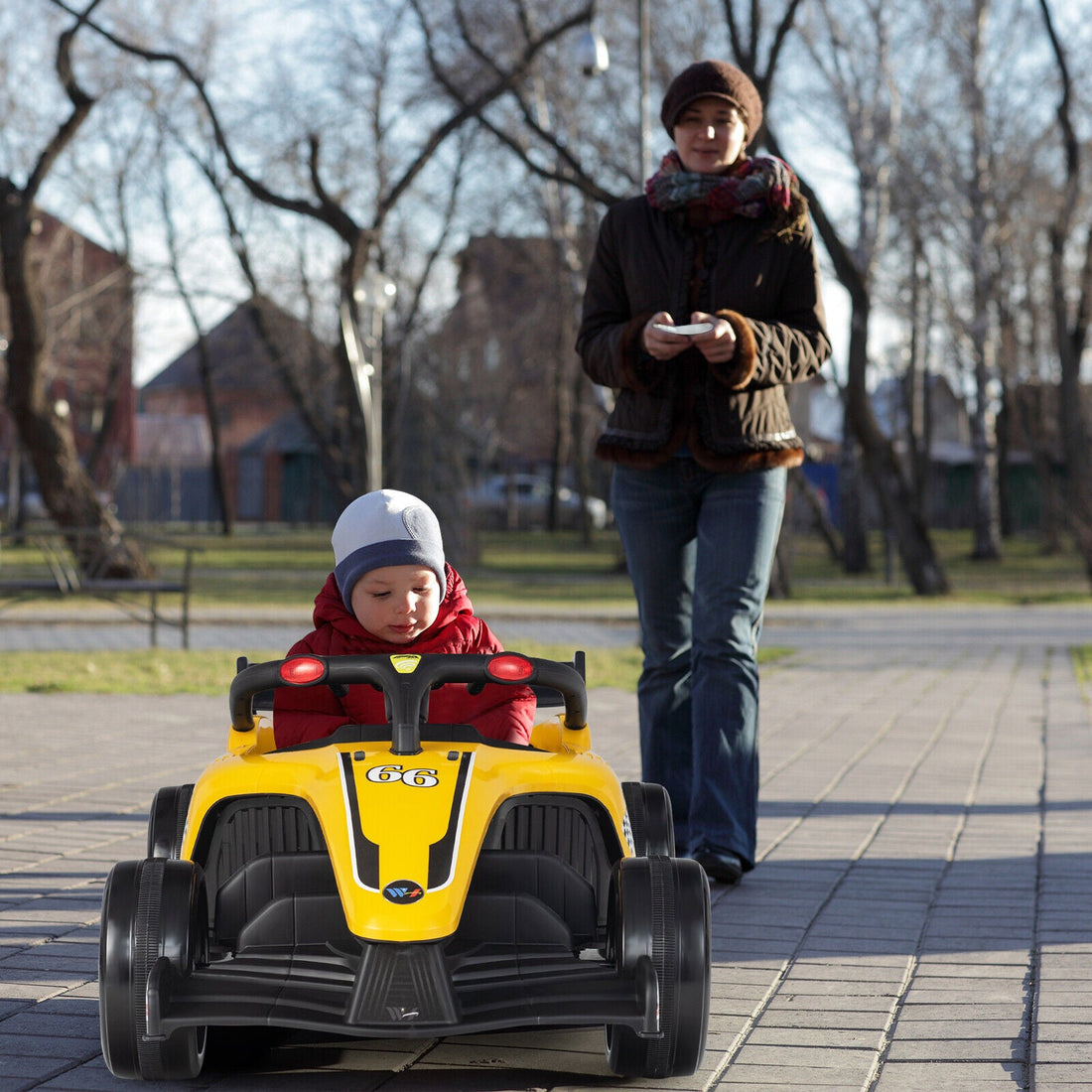 12V Kids Ride on Electric Racing Car w/ MP3 & Lights childrensterritory
