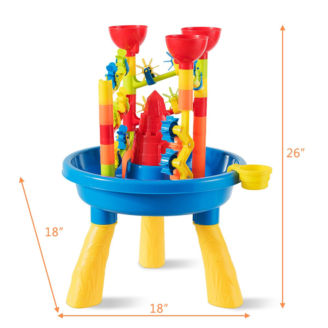 2 in 1 Kids Sand and Water Table Activity Play Center Toy childrensterritory