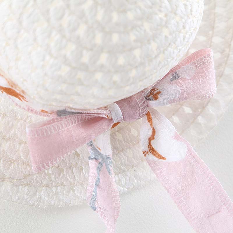 2Pcs Baby Girls Casual Floral Summer Dress+Hat childrensterritory
