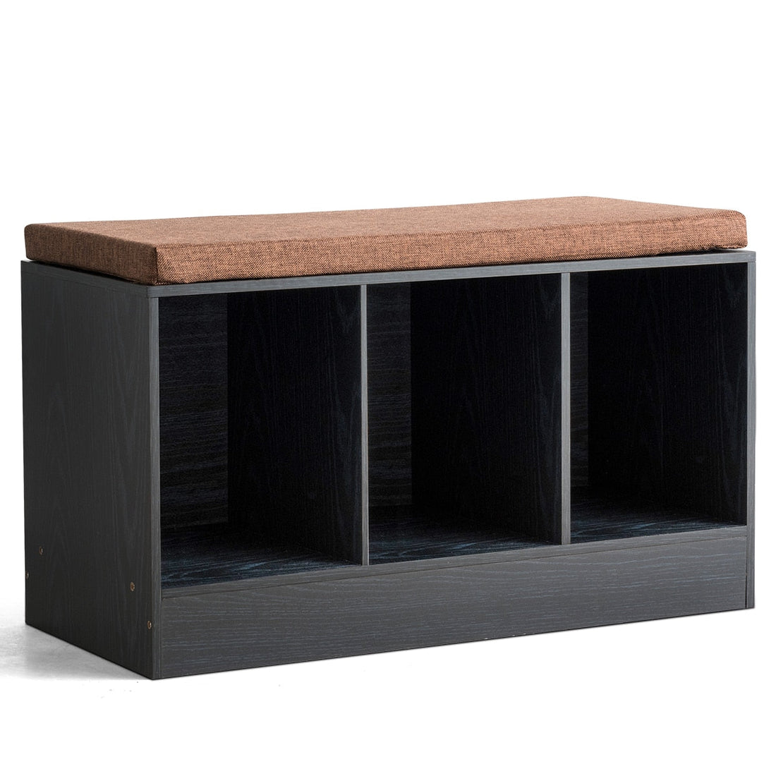 3-Cube Storage Box Organizer/Shoe Bench w/ Padded Cushion childrensterritory