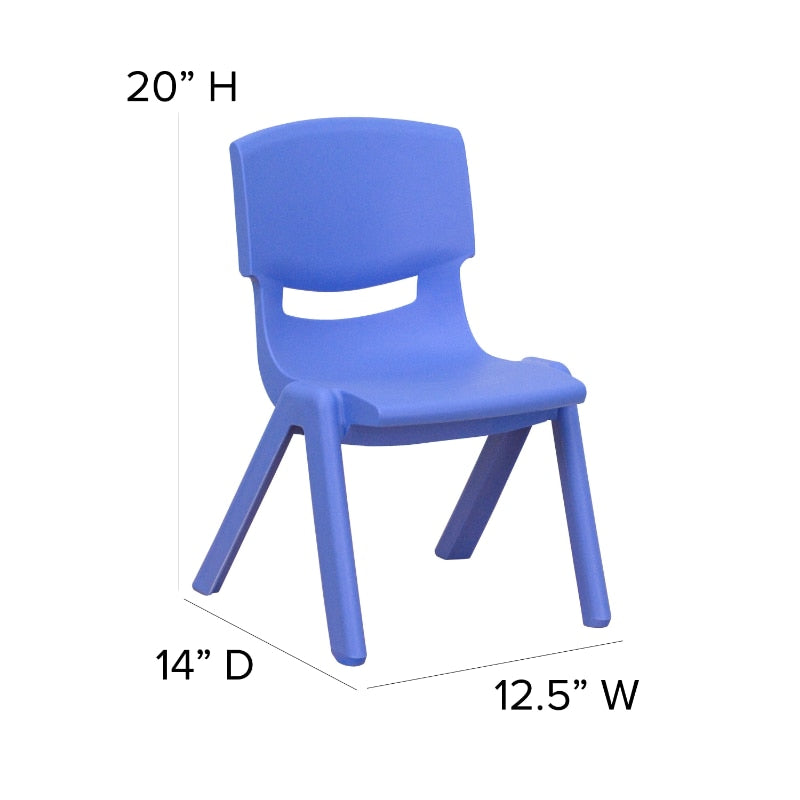 4 Pack Plastic Stack-able School Kids&