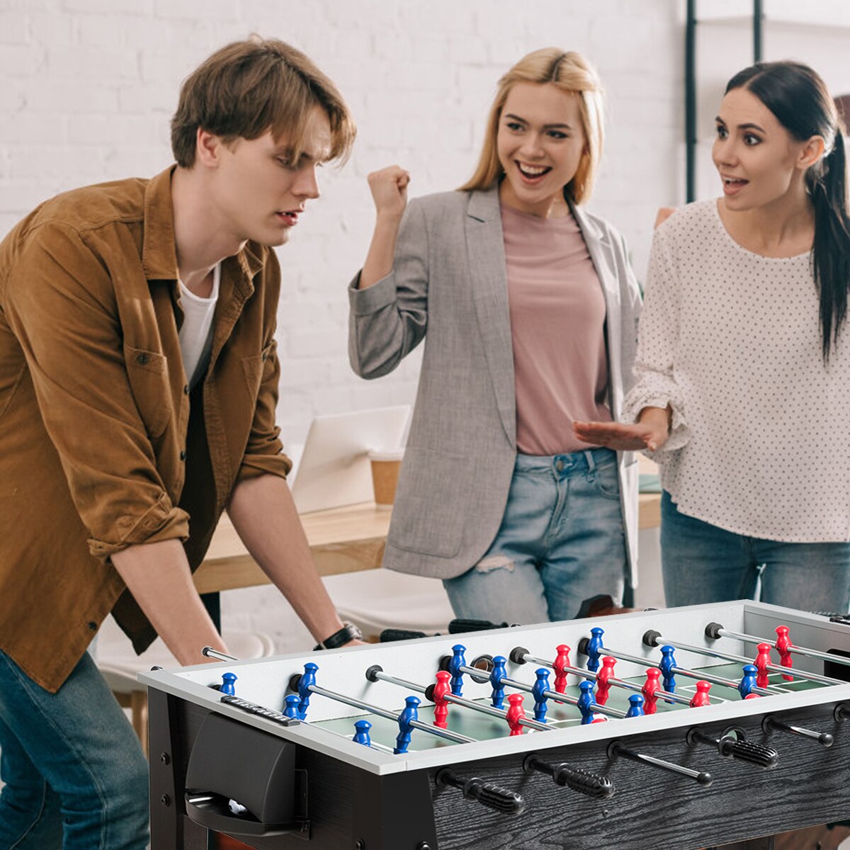 48" Competition Sized Wooden Soccer Football Table childrensterritory