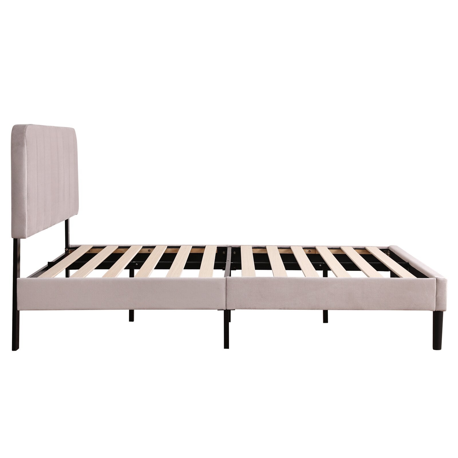 Adjustable 3 Sizes Flannelette Soft-Packed Bed Frame childrensterritory