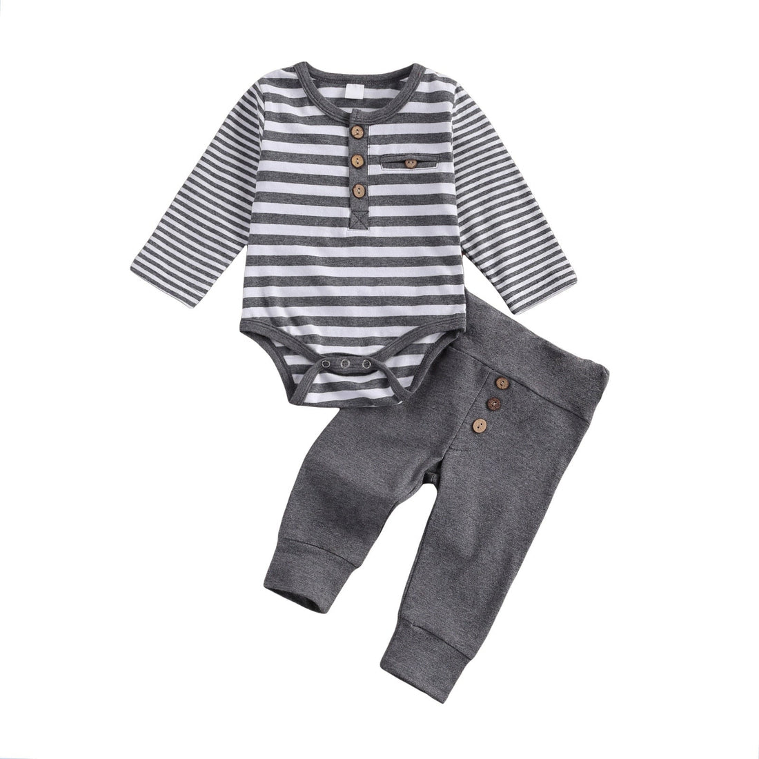 Baby Boy/Girl Stripe Romper & Loose Trousers Set childrensterritory