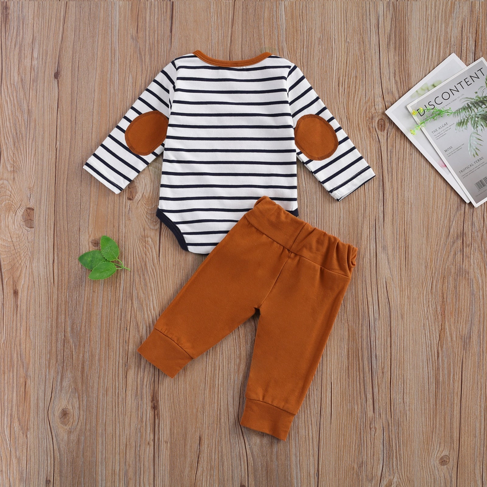 Baby Boy/Girl Stripe Romper & Loose Trousers Set childrensterritory